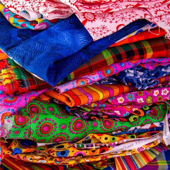 Bunte Stoffe
